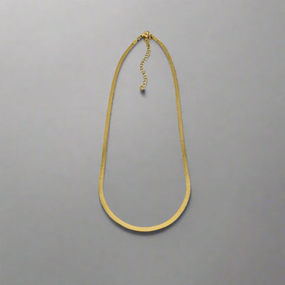 Elysian - Sheer Accent Flat Chain Gold Plated