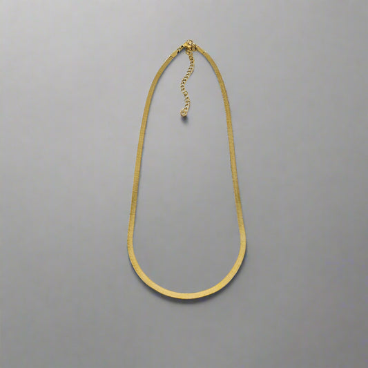 Elysian - Sheer Accent Flat Chain Gold Plated