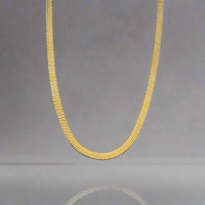 Elysian - Sheer Accent Flat Chain Gold Plated detail 
