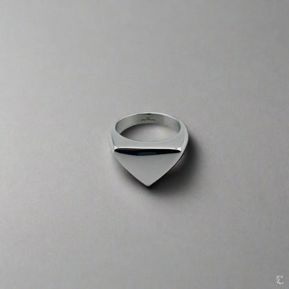 Journey - Triangle Minimalist Stainless Steel Signet Ring