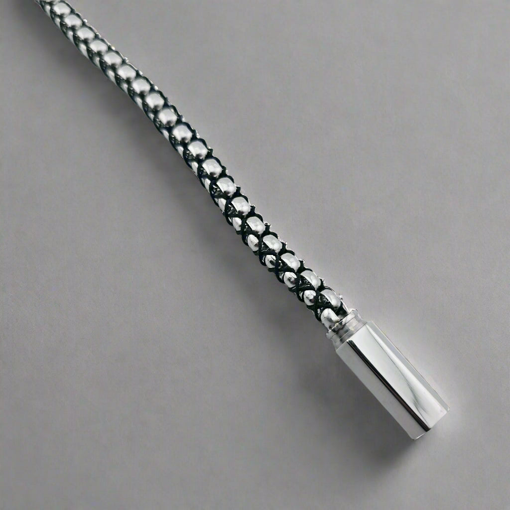 Marlon - Cotton Rope Hand-Braided Stainless Steel Bracelet