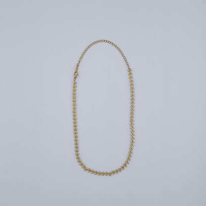 Seagull - Adjustable Gold Pleated Stainless Steel Choker Necklace necklace size