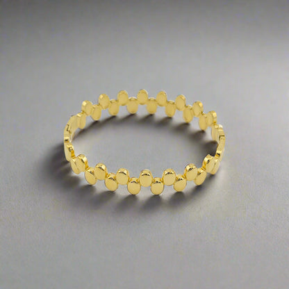 Sequins- Geometric Aesthetic Gold Plated Stainless Steel Bracelet