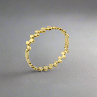 Sequins- Geometric Aesthetic Gold Plated Stainless Steel Bracelet