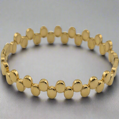 Sequins- Geometric Aesthetic Gold Plated Stainless Steel Bracelet