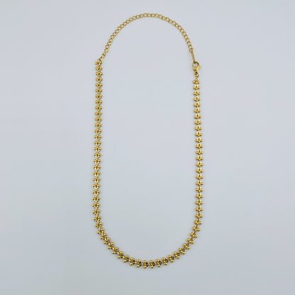 Cherries - Gold Adjustable Choker Necklace