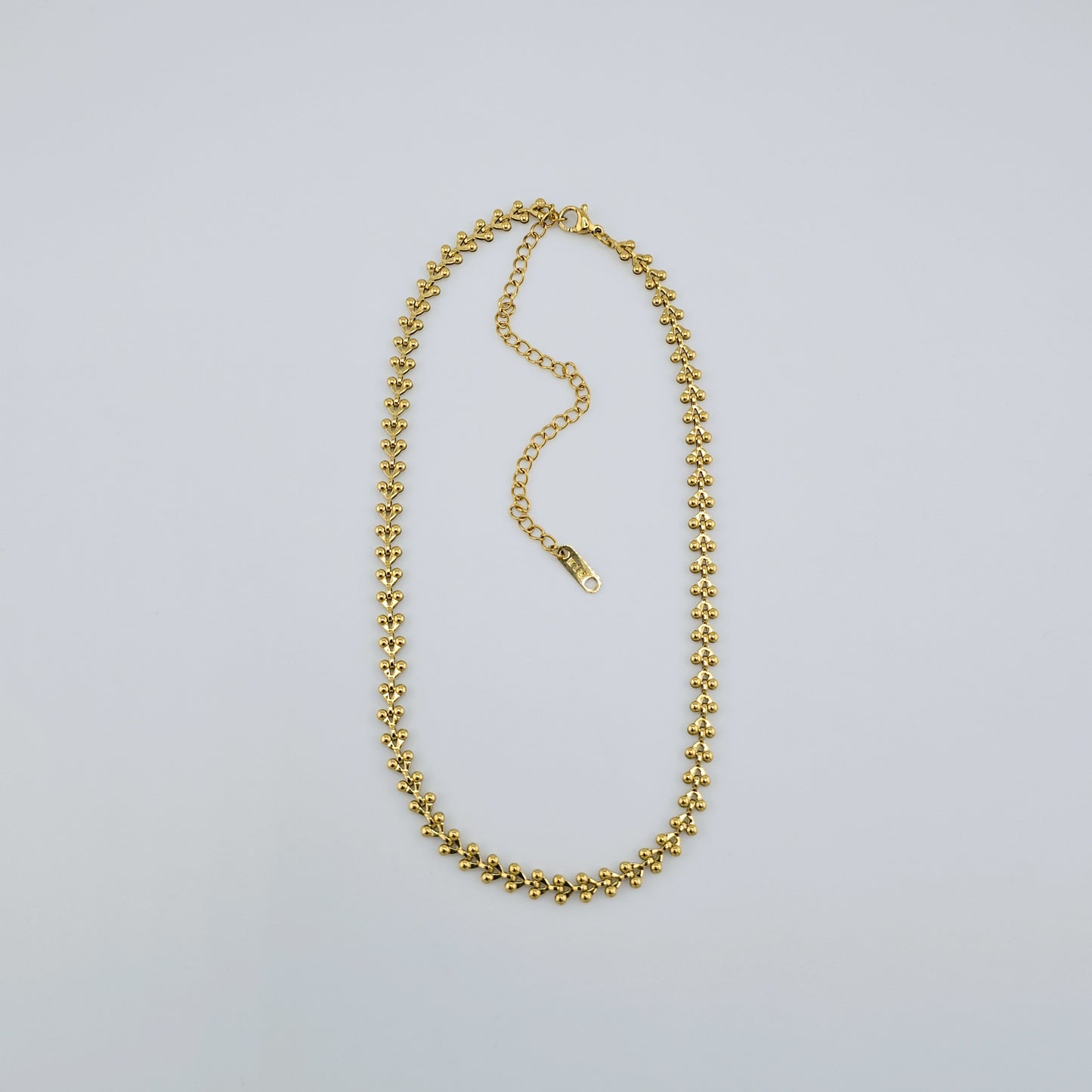 Cherries - Gold Adjustable Choker Necklace