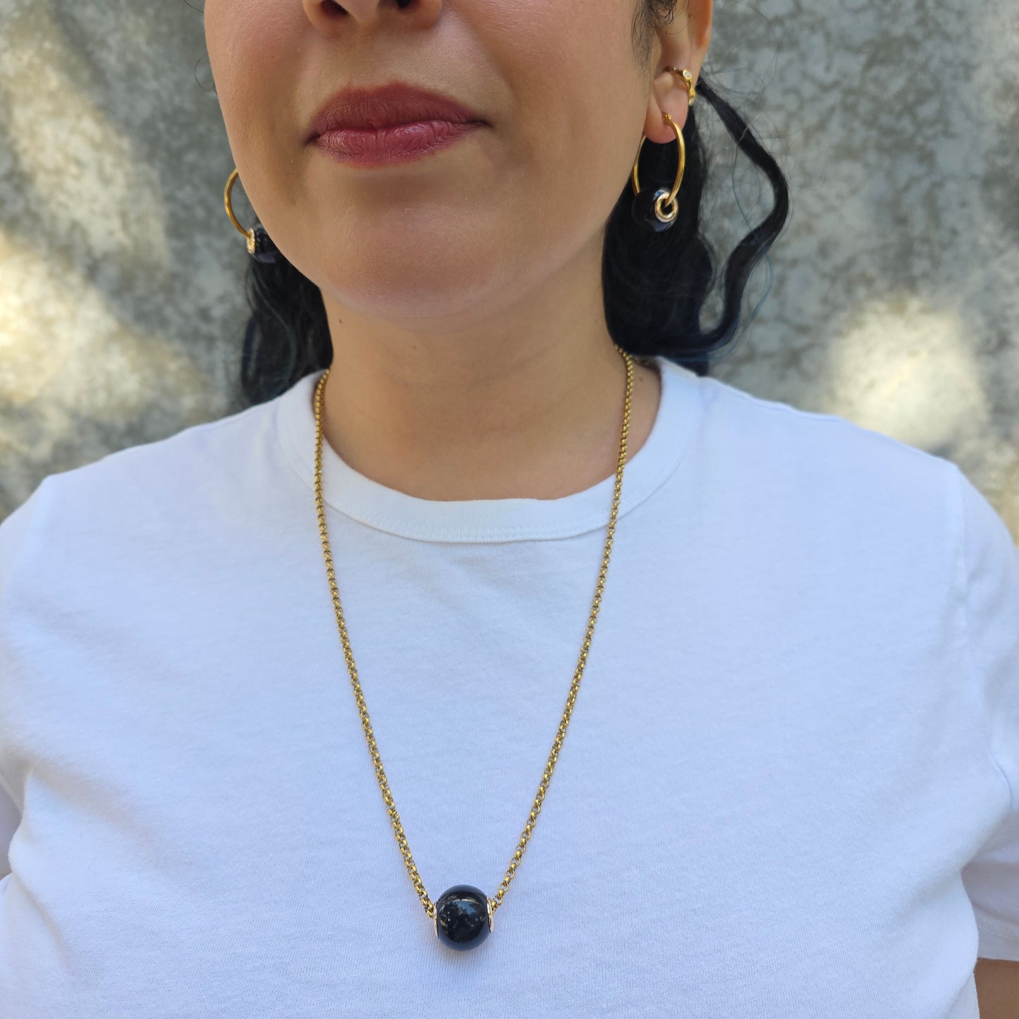 Tidal - Gold & Pearl Beads Earrings