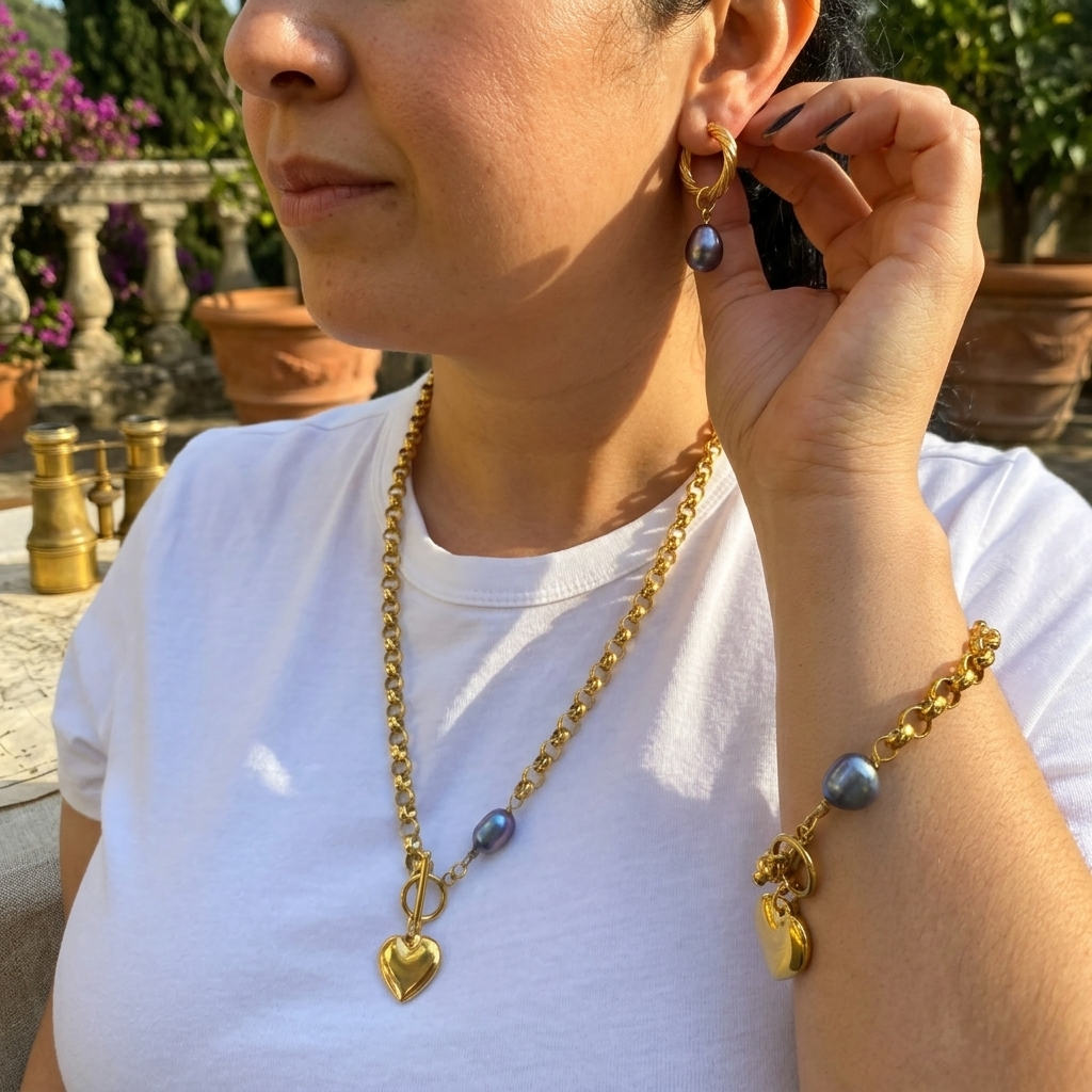 Bay - Gold & Baroque Pearls