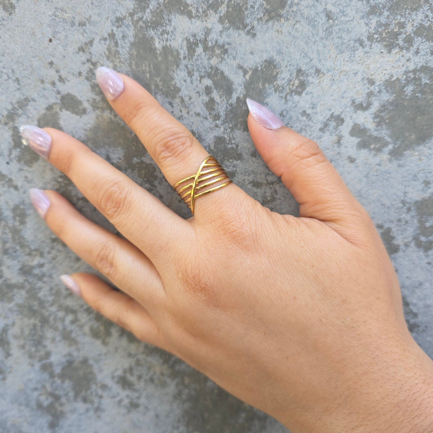 Breeze - Gold Adjustable Ring