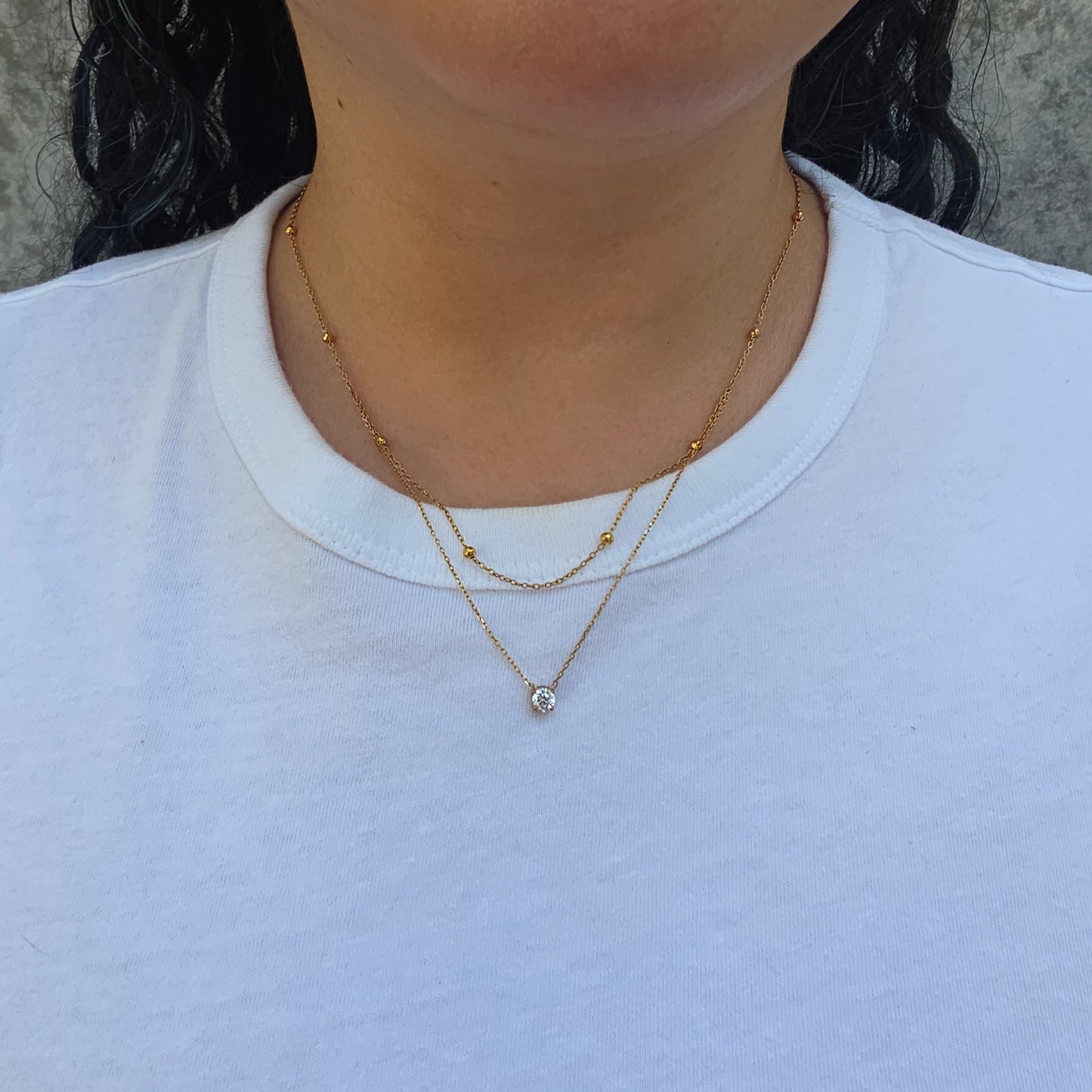 Bliss - Gold & Cubic Zirconia Layered Necklace