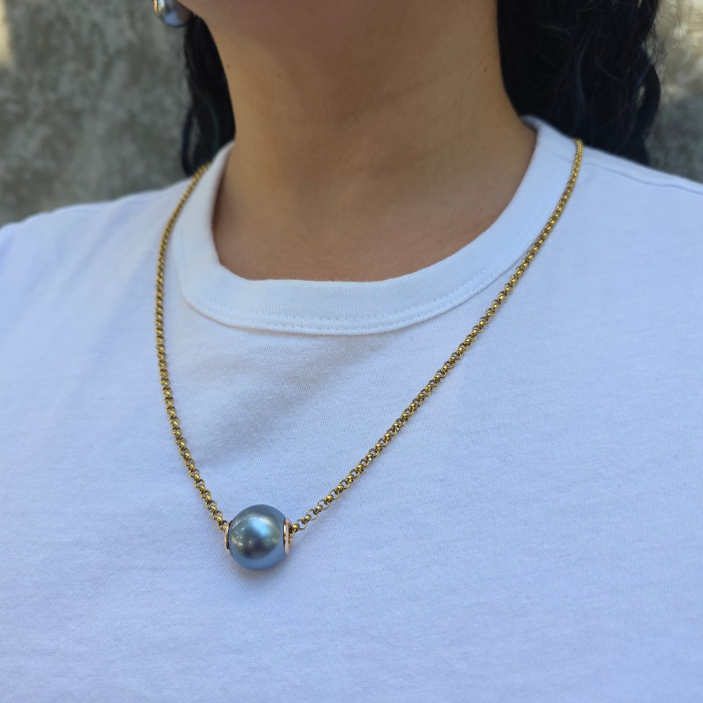 Tidal - Gold & Pearl Beads Earrings